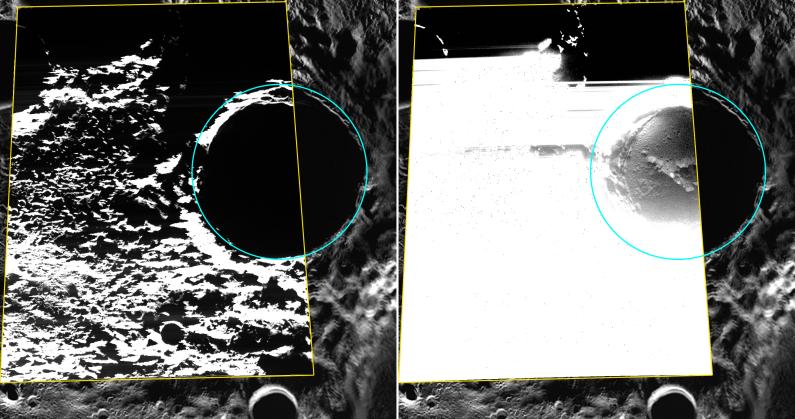 MESSENGER обнаружил водяной лед на Меркурии