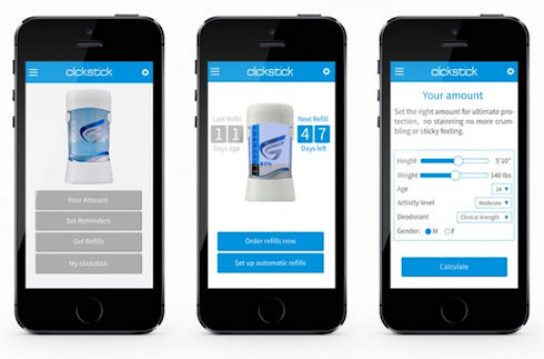 ClickStick – «умный» дезодорант с поддержкой мобильных гаджетов