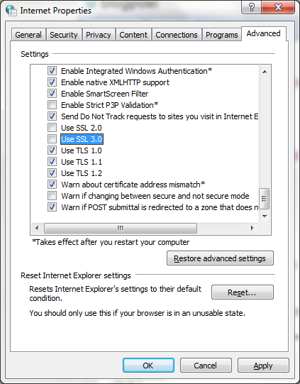 Как защитить свой сервер от уязвимости POODLE SSLv3 Как защитить свой сервер от уязвимости POODLE SSLv3