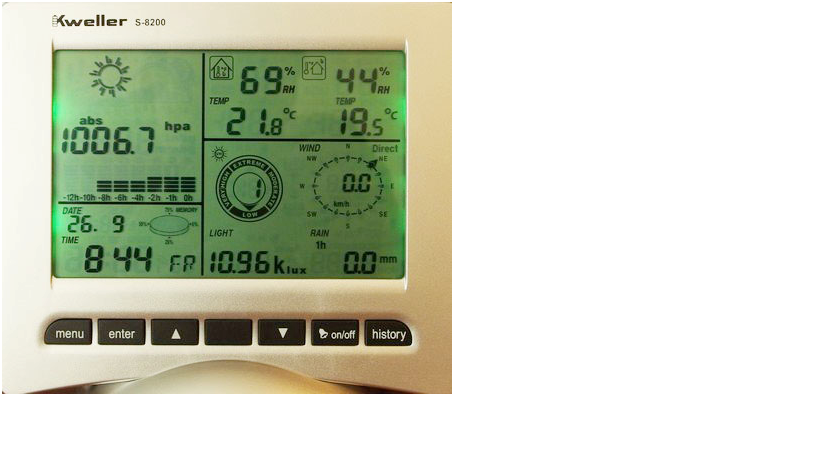Профессиональная метеостанция Kweller S 8200 Профессиональная метеостанция Kweller S 8200