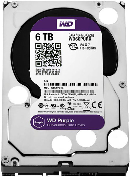 Накопители WD Purple объемом 6 ТБ будут доступны в продаже, начиная с конца ноября 2014 года