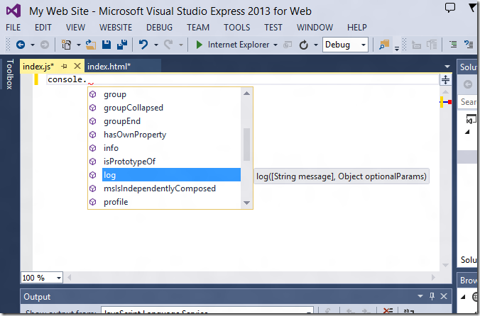 Visual Studio Express – отличный бесплатный инструмент для веб разработки