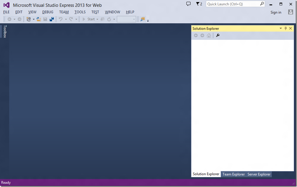 Visual Studio Express – отличный бесплатный инструмент для веб разработки Visual Studio Express – отличный бесплатный инструмент для веб разработки