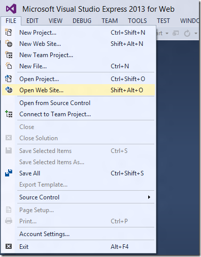 Visual Studio Express – отличный бесплатный инструмент для веб разработки Visual Studio Express – отличный бесплатный инструмент для веб разработки