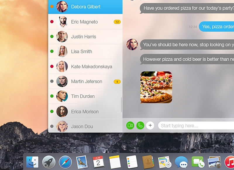Skype для Mac получил поддержку OS X Yosemite