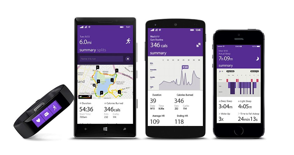 Представляем умный браслет Microsoft Band с поддержкой Windows Phone, iOS и Android