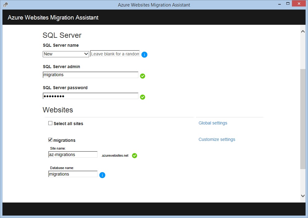 Миграция сайтов в облако вместе с Azure Websites Migration Assistant