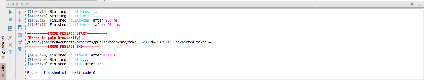 Продвинутый Gulp и browserify: интересные трюки image