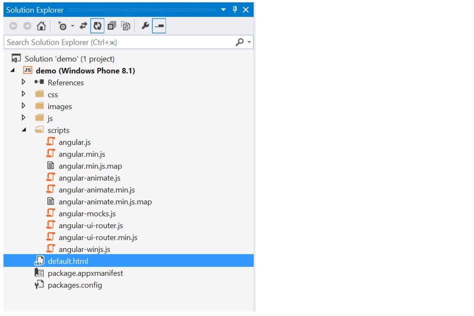 Используем AngularJS в Windows Phone 8.1 приложениях