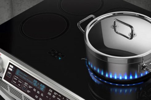 Индукционные плиты от Samsung умеют имитировать пламя