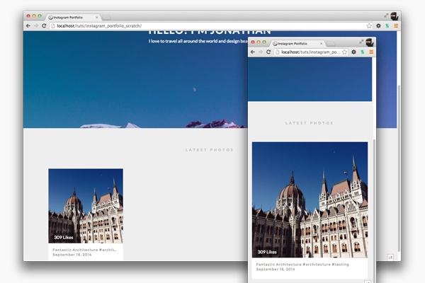 Создаем портфолио на основе фотографий из Instagram Создаем портфолио на основе фотографий из Instagram