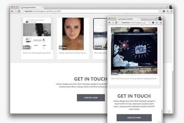 Создаем портфолио на основе фотографий из Instagram Создаем портфолио на основе фотографий из Instagram