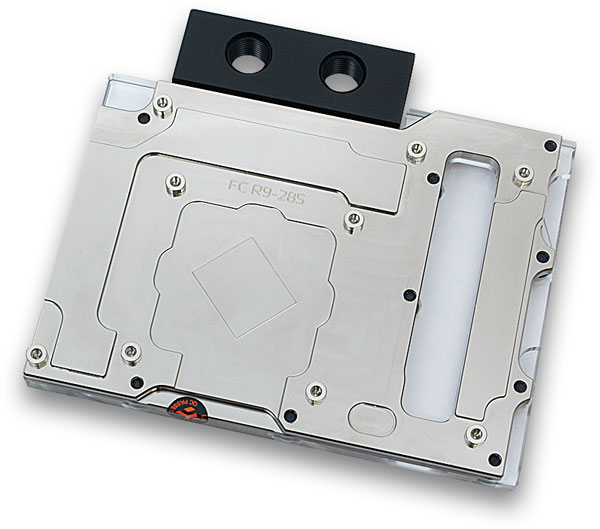 EK Water Blocks EK-FC R9-285 относится к категории водоблоков с полным покрытием