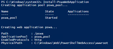 PowerShell Web Access: управление серверами из браузера