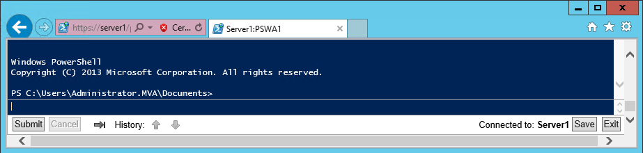 PowerShell Web Access: управление серверами из браузера