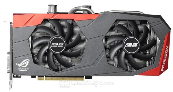 3D-карта Asus GeForce GTX 980 ROG Poseidon оснащена водоблоком и воздушной системой охлаждения 