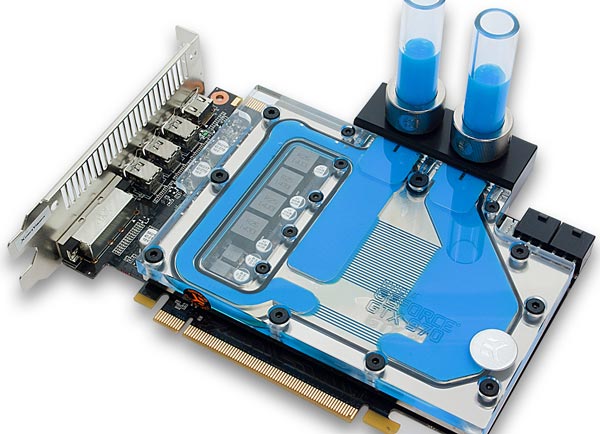 Водоблок с полным покрытием EK-FC970 GTX охлаждает GPU, микросхемы памяти и регуляторы напряжения