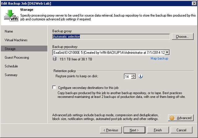Обзор системы хранения резервных копий ExaGrid EX21000E — тест с Veeam Backup & Replication