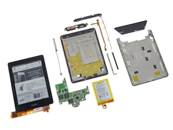 Электронная книга Amazon Kindle Voyage заработала у iFixit семь баллов - 7 Amazon Kindle Voyage iFixit