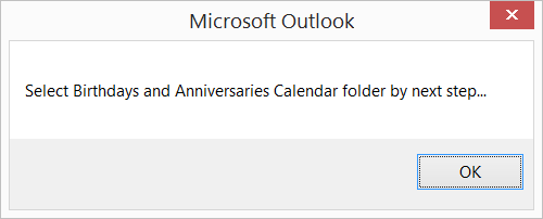 Календарь дней рождений и юбилеев контактов Outlook - 5