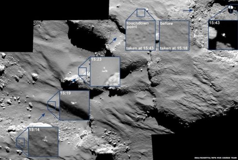 В сеть выложили высококачественные снимки прикомечивания робота Philae