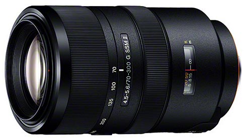 Продажи объективов Sony 70-300mm F4.5-5.6 G SSM II (SAL70300G2) должны начаться в феврале 2015 года