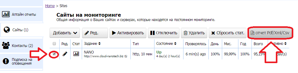 Uptime ваших сайтов теперь в PDF - 2 image