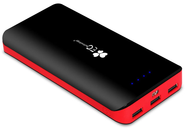 Габариты мобильного аккумулятора EC Technology Deluxe второго поколения — 160 х 80 х 23 мм