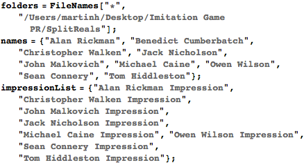 Classify sample voice snippets Classify sample voice snippets