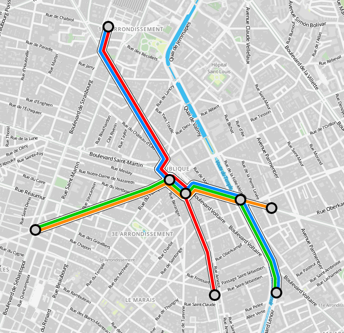 Построение параллельных кривых в картографических веб-приложениях - 1 Построение параллельных кривых в картографических веб-приложениях - 1
