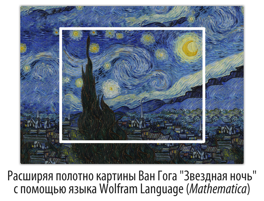 Расширяя полотно картины Ван Гога “Звездная ночь” с помощью языка Wolfram Language (Mathematica) - 1
