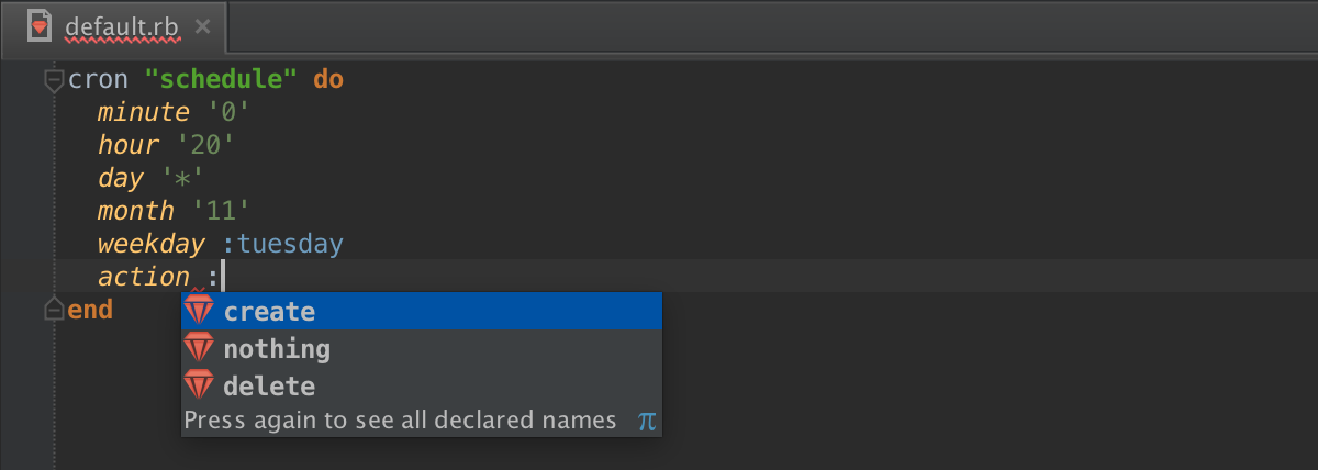 Новая версия RubyMine: Chef, Puppet, EditorConfig и многое другое - 5
