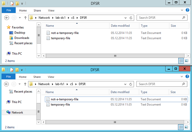 DFS Replication и «временные» файлы - 4