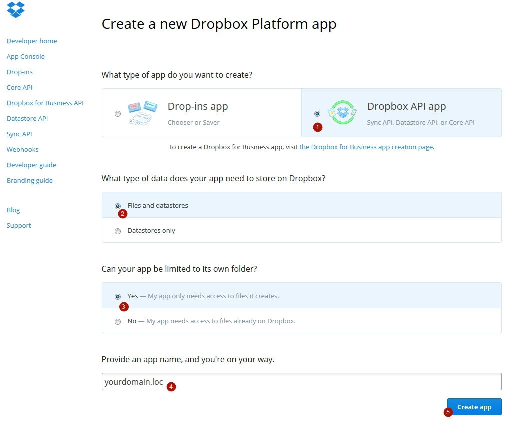 Компонент источник файлов Dropbox для MODX Revolution - 2