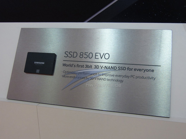 Samsung предложит SSD 850 Evo  в пяти вариантах объема памяти