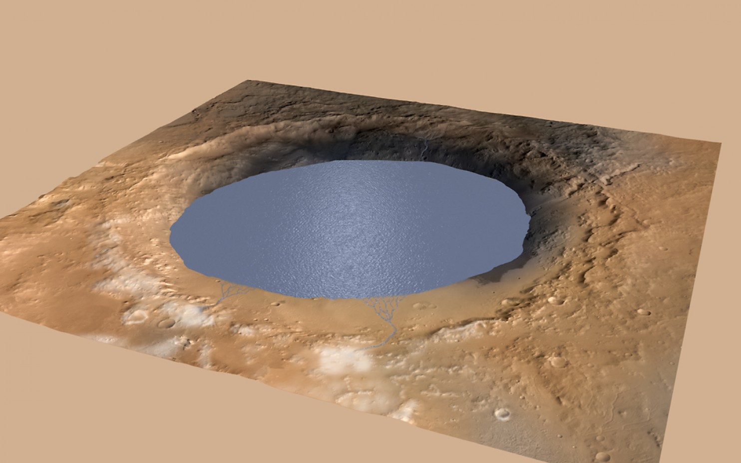Curiosity обнаружил следы озер на Марсе - 1