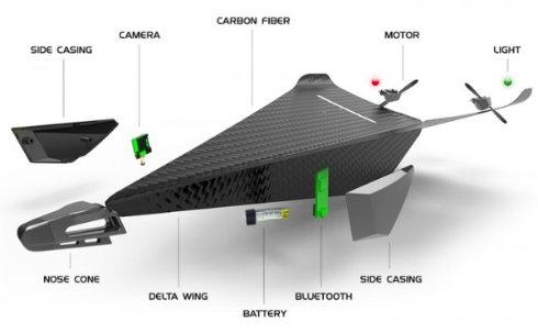 Разработан «бессмертный» дрон Carbon Flyer