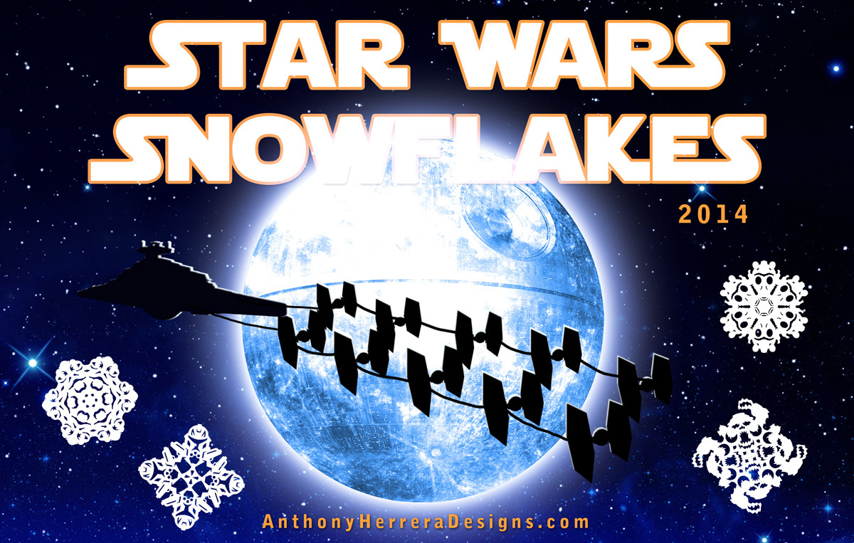 Снежинки в стилистике StarWars своими руками - 1