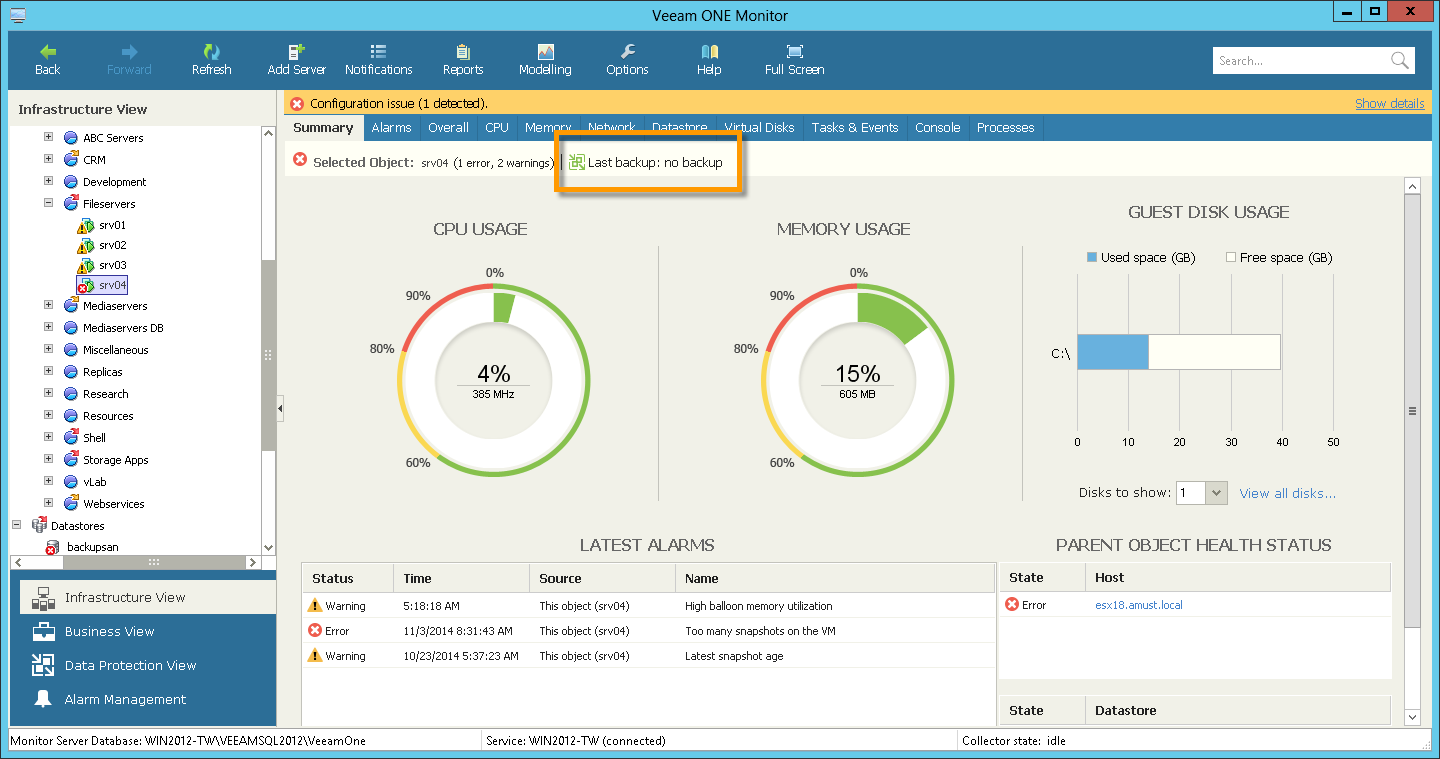Вышла новая версия Veeam ONE v8 – продукта для мониторинга виртуальной инфраструктуры VMware vSphere и Hyper-V - 4 image