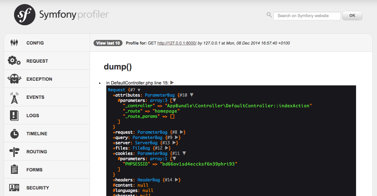VarDumper — новый компонент в Symfony 2.6 - 2
