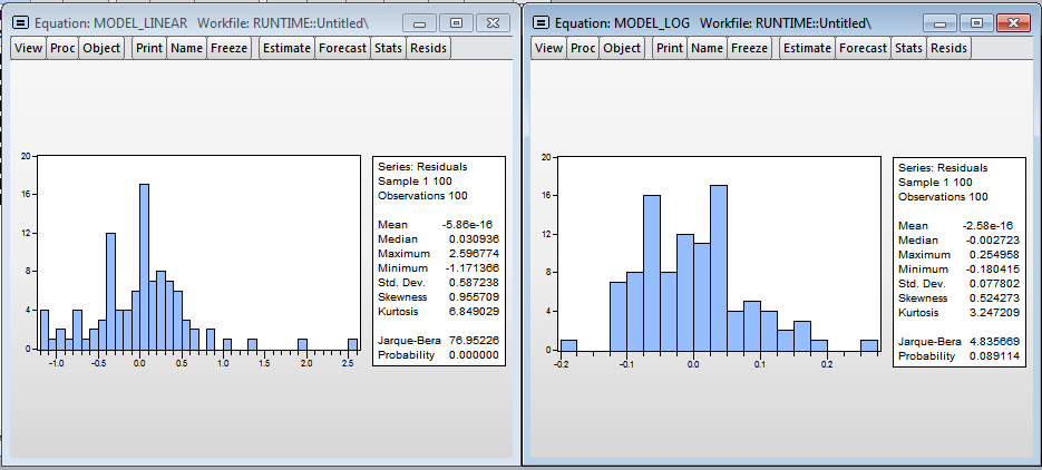 Сравнение скорости построения линейных моделей в R и Eviews - 3