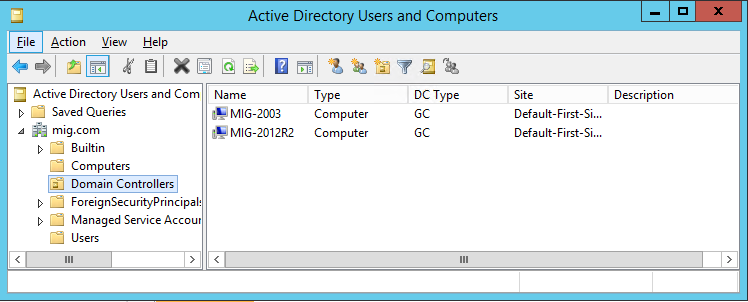 Миграция Windows Server 2003 на Windows Server 2012 R2: Active Directory - 11