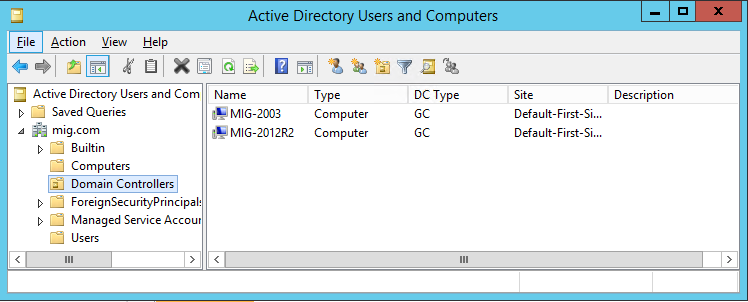 Миграция Windows Server 2003 на Windows Server 2012 R2: Active Directory - 11 Миграция Windows Server 2003 на Windows Server 2012 R2: Active Directory - 11