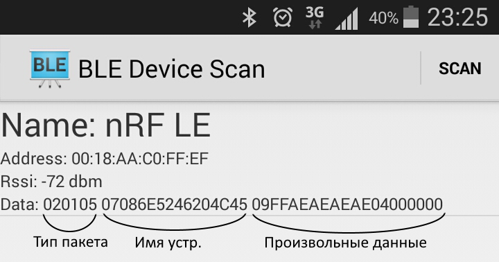 Поддельное BLE-устройство на nRF24l01 - 1