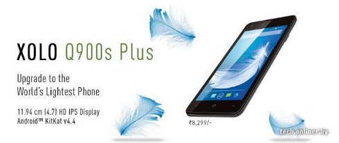 Q900s Plus   самый лёгкий телефон от Xolo