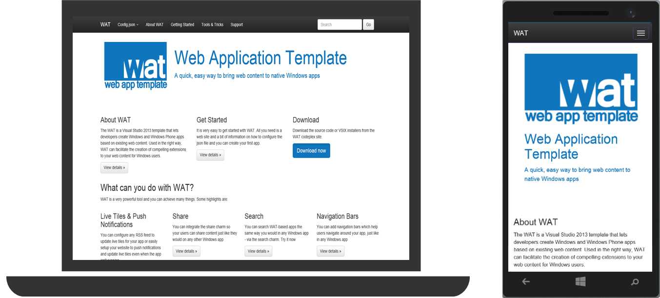 Создание универсальных веб-приложений при помощи Web App Template - 6