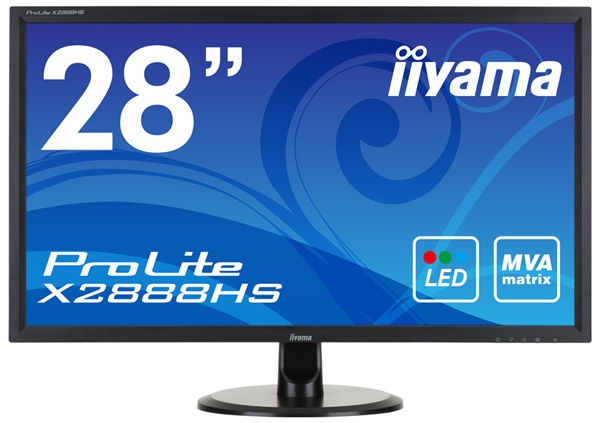 В мониторе iiyama ProLite X2888HS используется ЖК-панель типа MVA диагональю 28 дюймов - 1