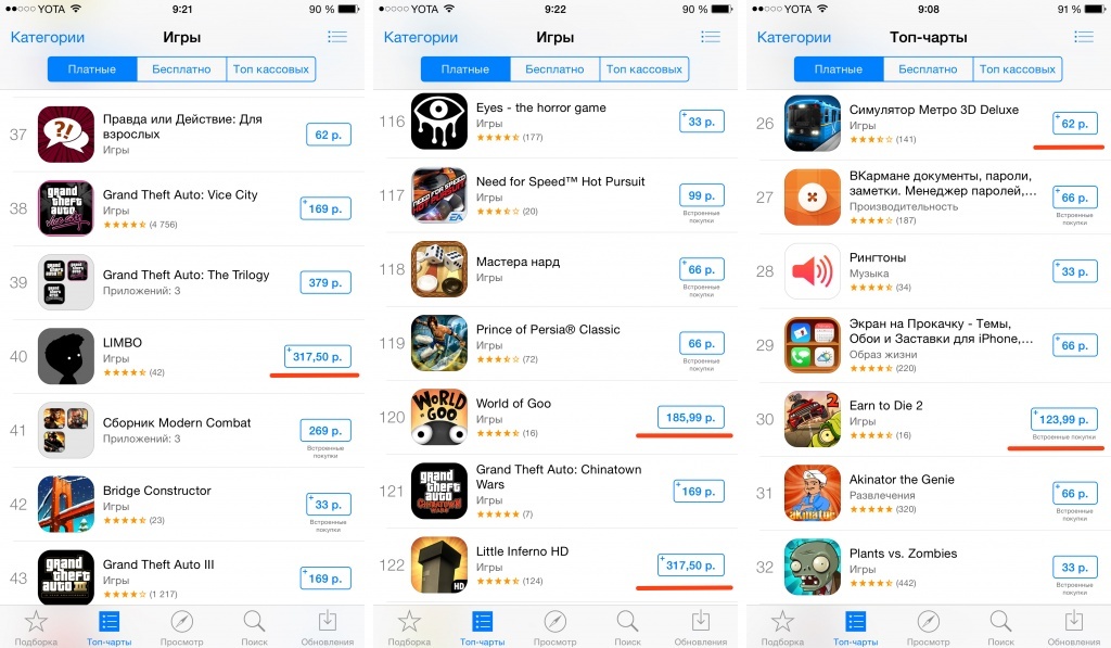 Apple подняла цены на приложения в российском App Store в 1,5-2 раза - 1