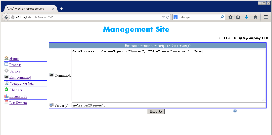 Администрируем сервера через единую консоль - 4 Run command