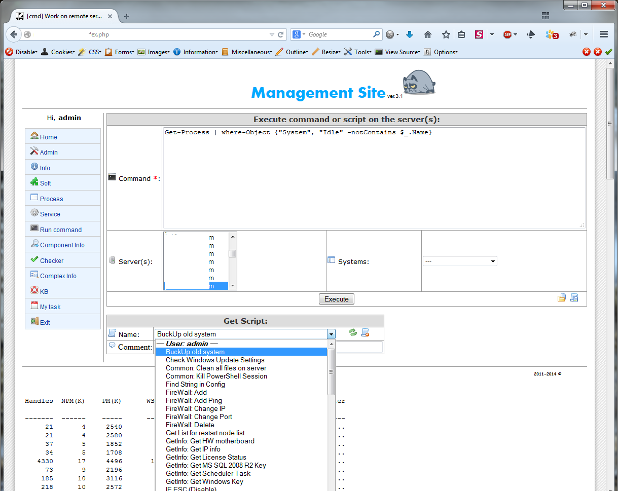 Администрируем сервера через единую консоль - 7 Run command